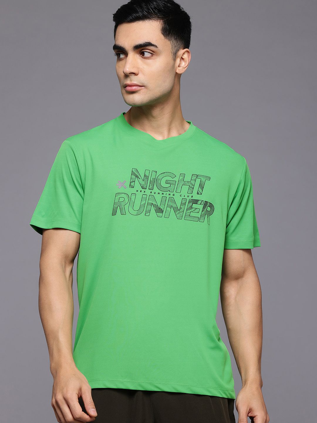 HRX by Hrithik Roshan Typography Printed Running T-shirt