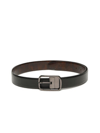Teakwood Leathers Men Textured Leather Reversible Formal Belt