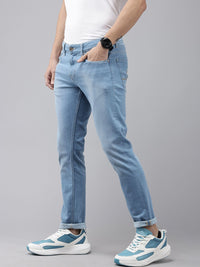 SPYKAR Men Super Skinny Fit Low-Rise Light Fade Stretchable Jeans