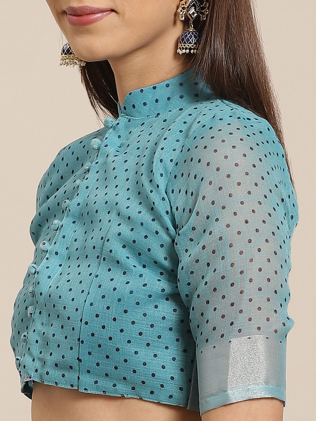 Saree mall Blue & Pink Printed Saree