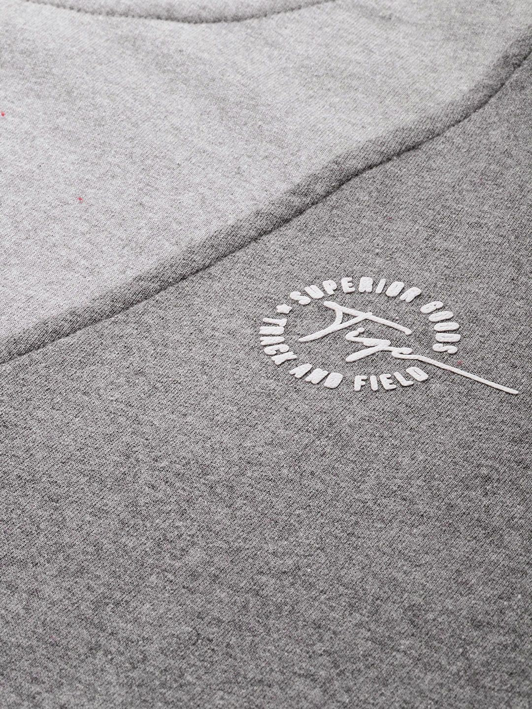 The Indian Garage Co Men Grey Colourblocked Sweatshirt