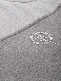 The Indian Garage Co Men Grey Colourblocked Sweatshirt