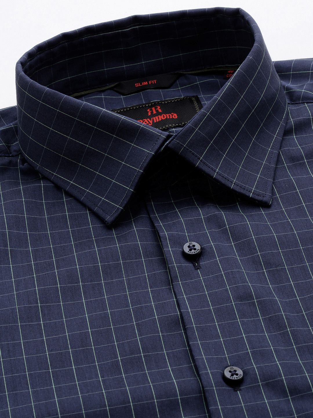 Raymond Slim Fit Checked Formal Shirt