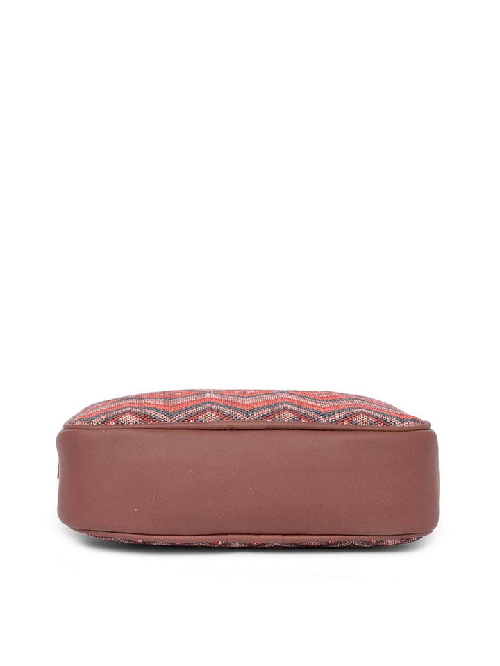 ZOUK Women Geometric Printed Structured Sling Bag