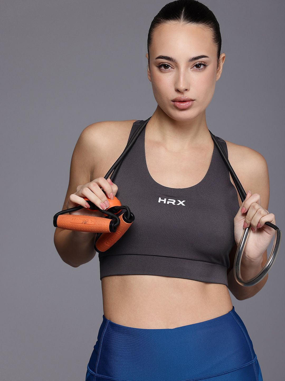 HRX by Hrithik Roshan PERFORMANCEBONDED Rapid-Dry Training or Gym Bra AW24_W_BA_KT7909_03