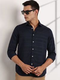 Thomas Scott Men Premium Slim Fit Opaque Casual Shirt