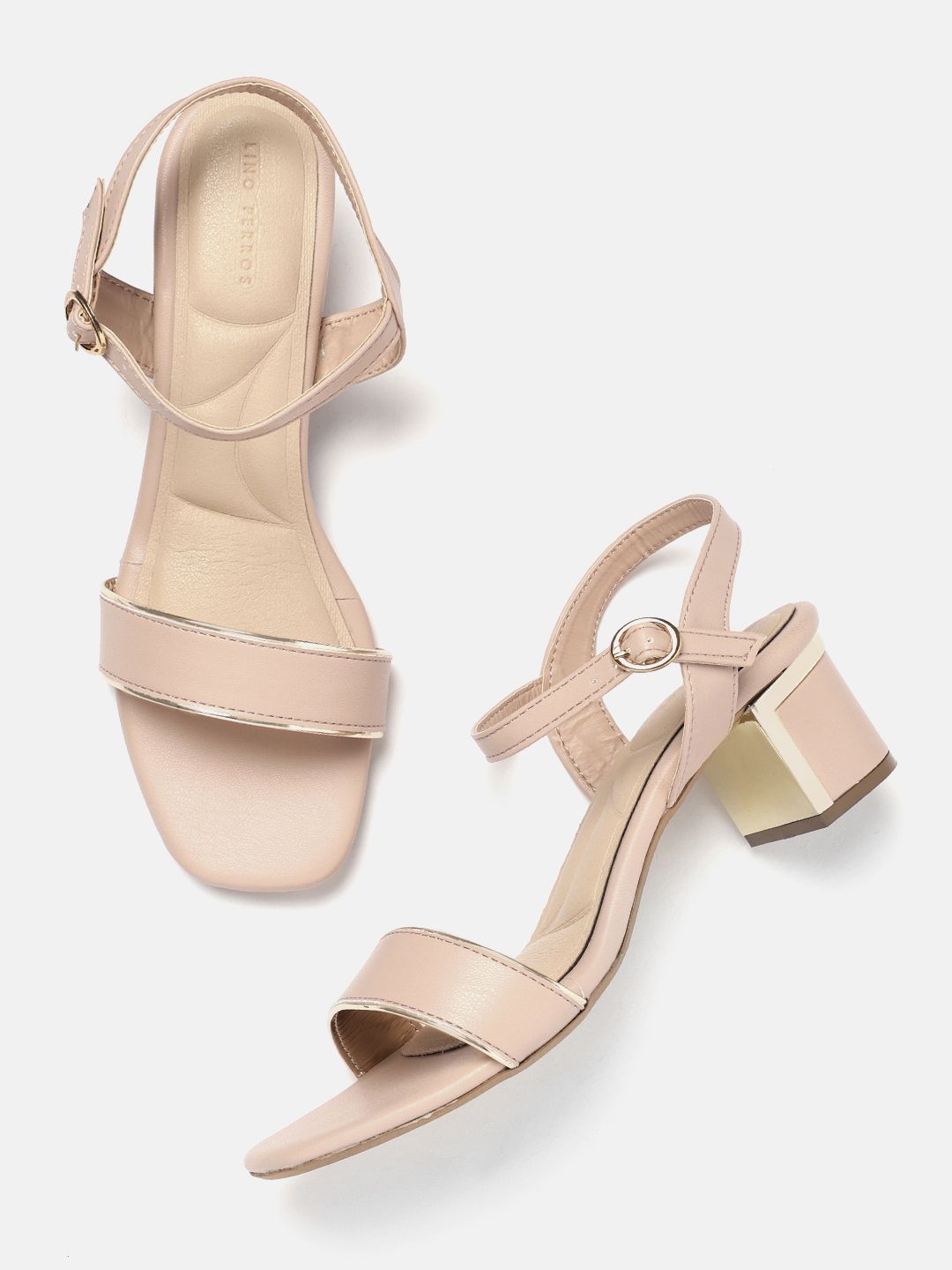 Lino Perros Open Toe Block Heels