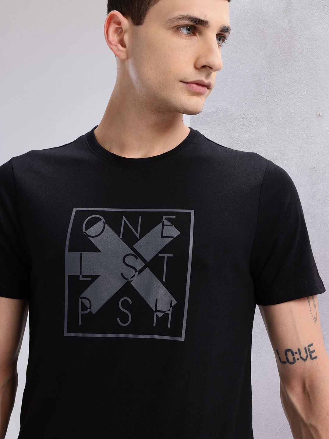 HRX by Hrithik Roshan Men Typography Printed Training T-shirt