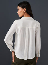 AND Shirt Collar Cuff Sleeve Top