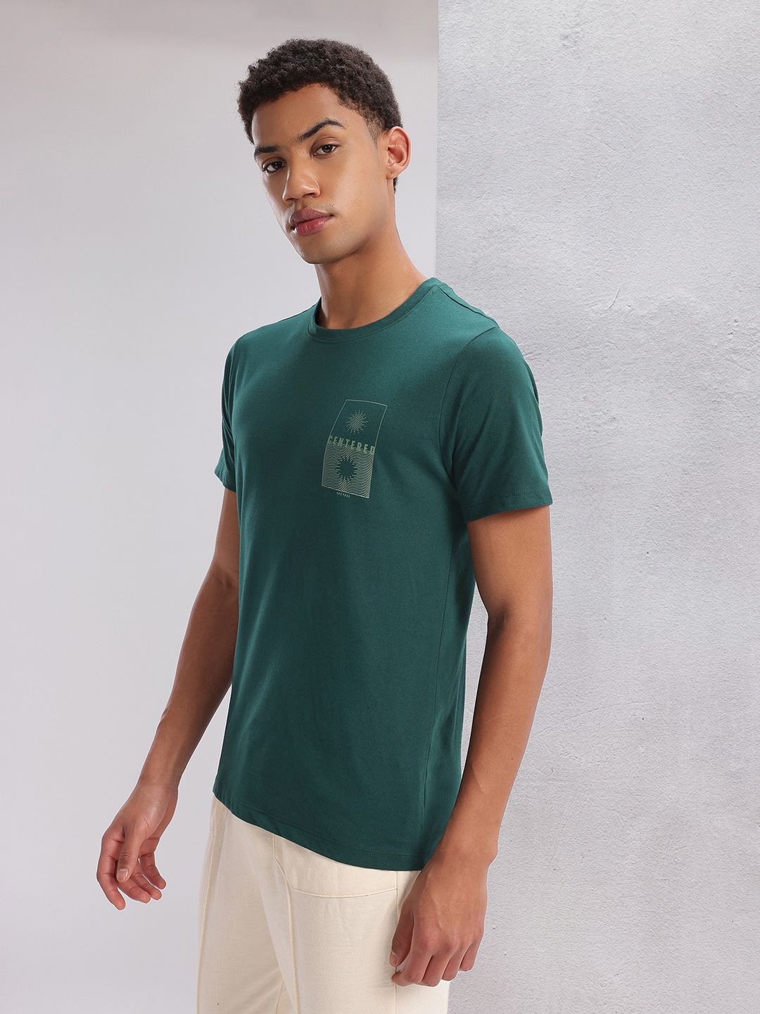 HRX by Hrithik Roshan Solid Round Neck Short Sleeves Yoga T-shirt