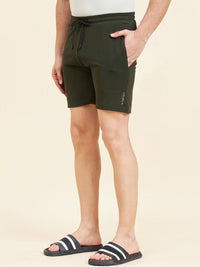 Sweet Dreams Olive Men Mid-Rise Shorts