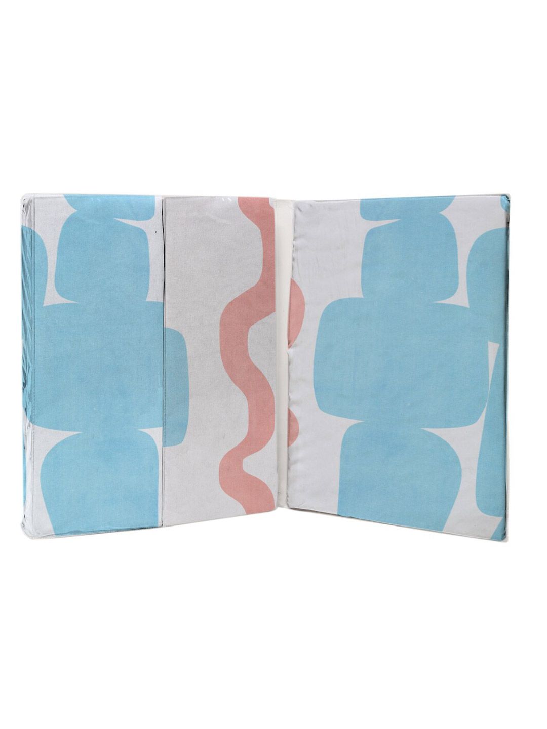 KLOTTHE Navy Blue Abstract Polycotton 300 TC King Fine Bedsheet with 2 Pillow Covers-96 x 89 inches