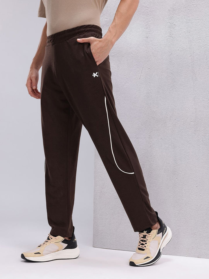 HRX by Hrithik Roshan Men Brand Logo Detail Regular Fit Lifestyle Track Pants