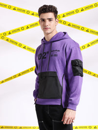 The Indian Garage Co Typography Printed Hooded Pullover Sweatshirt