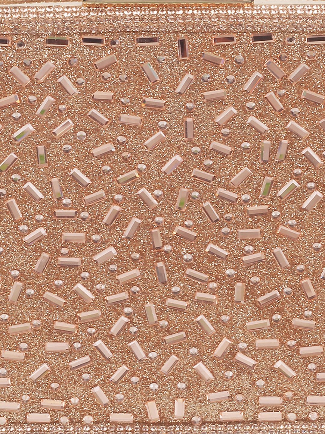 Metro Textured Embellished Purse Clutch