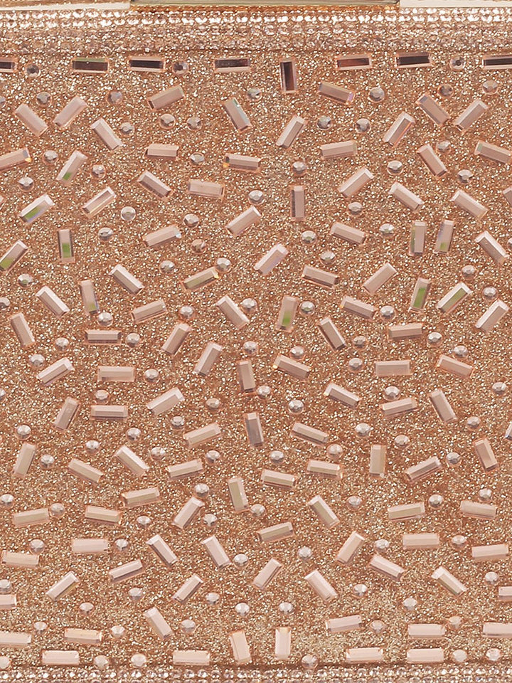 Metro Textured Embellished Purse Clutch