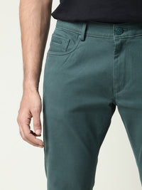 RARE RABBIT Men Spoke-22 Mid-Rise Slim Fit Trouser Cotton Trouser