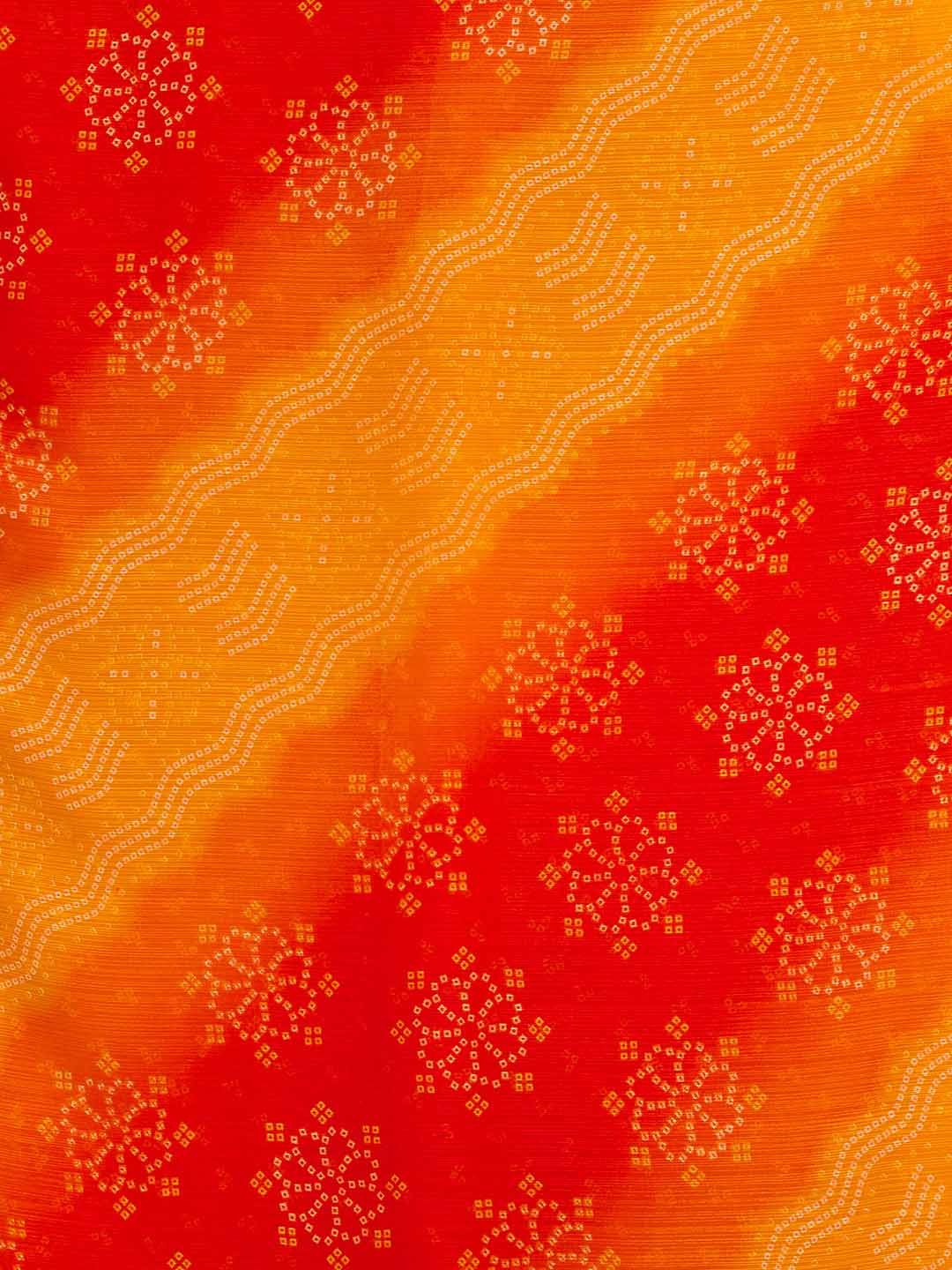 KALINI Bandhani Pure Chiffon Saree