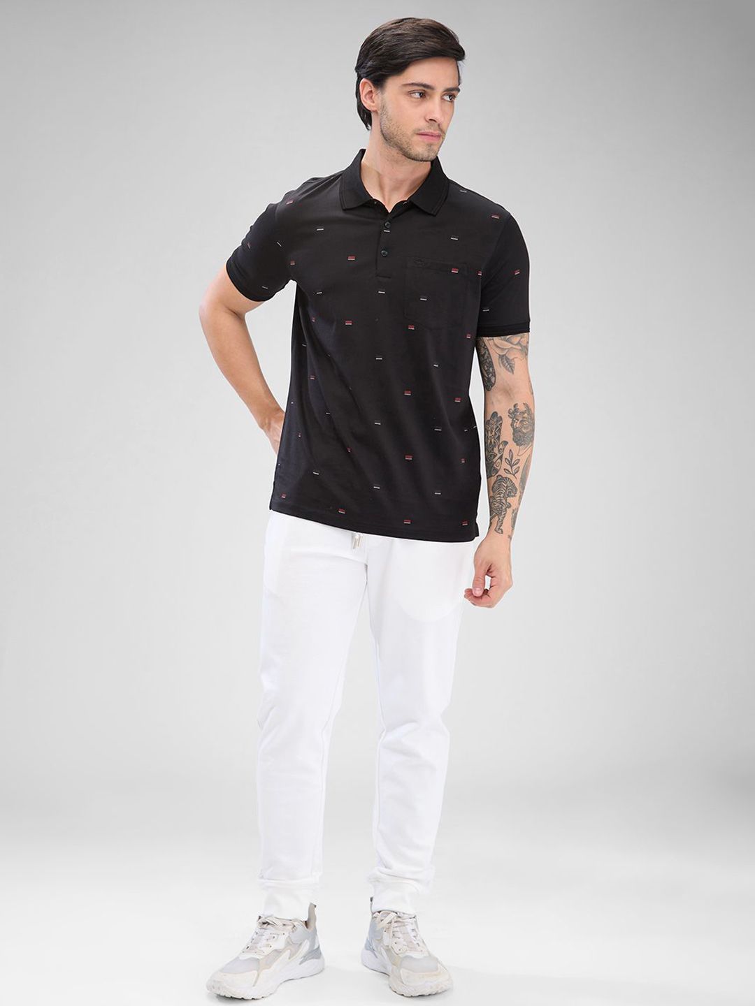Park Avenue Men Polo Collar Slim Fit T-shirt