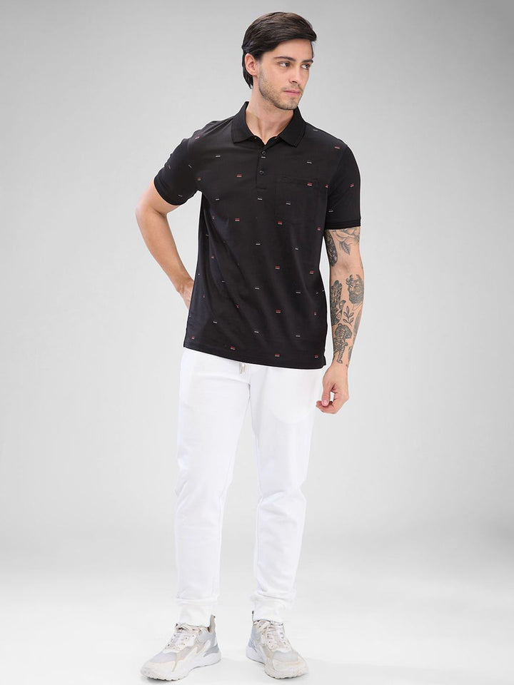 Park Avenue Men Polo Collar Slim Fit T-shirt