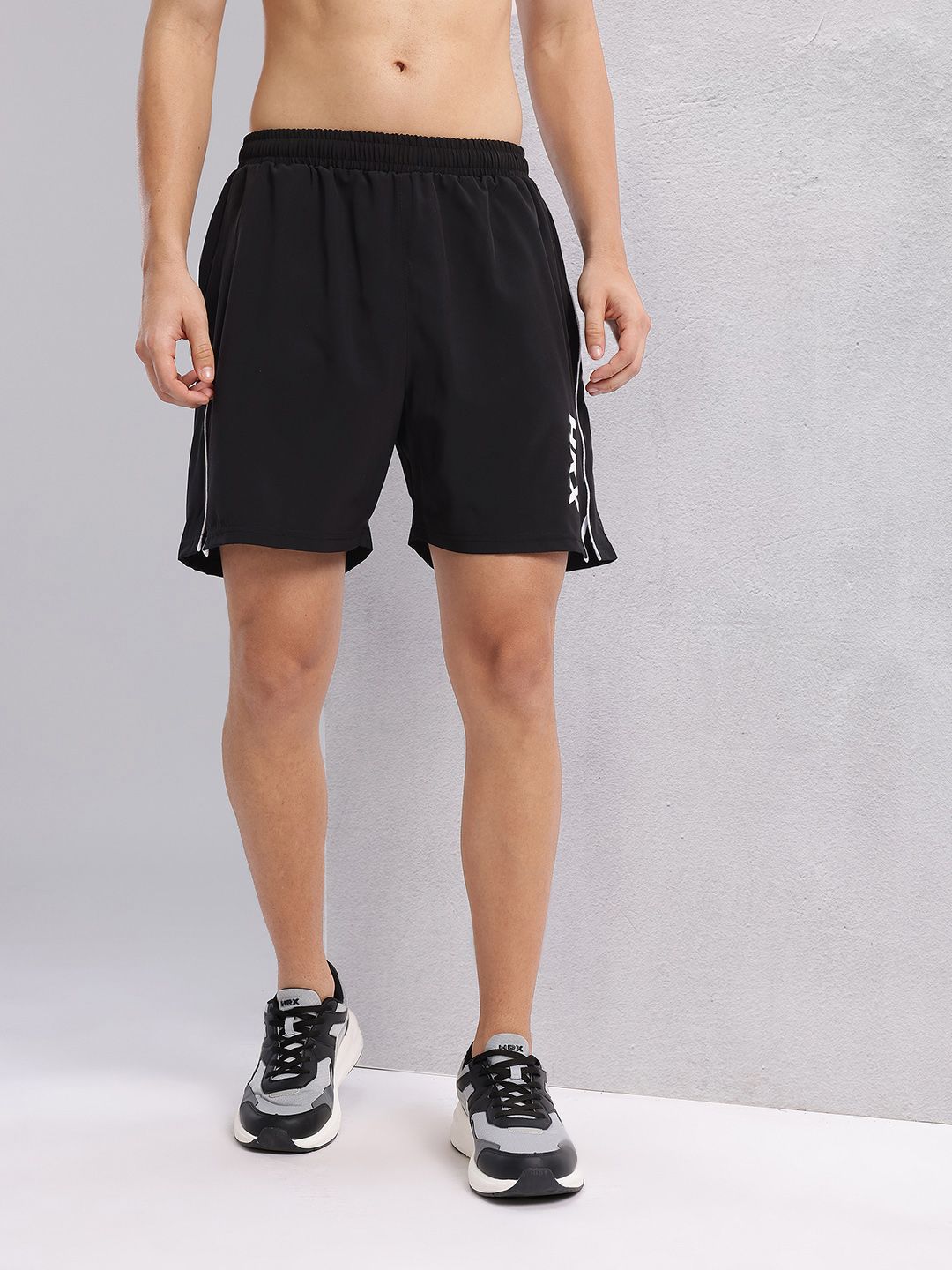 HRX by Hrithik Roshan Men Printed Contrast Piping Running Shorts