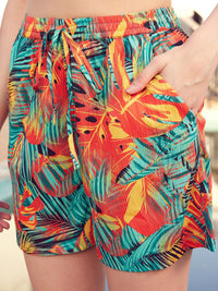 STREET 9 Printed Sleeveless Crop Top with Shorts With Shrug Co-Ords