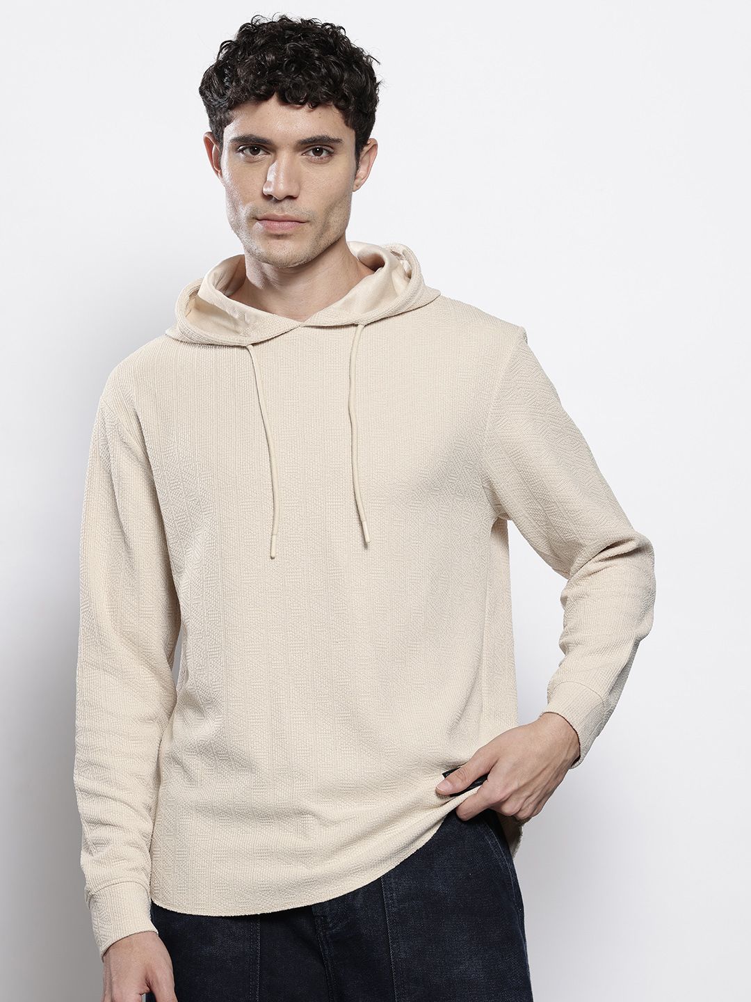 The Indian Garage Co Knitted Hooded T-shirt
