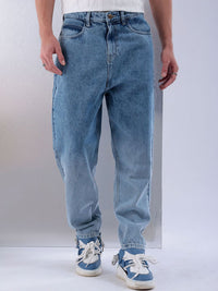 The Indian Garage Co Men Relaxed Fit Slash Knee Light Fade Jeans