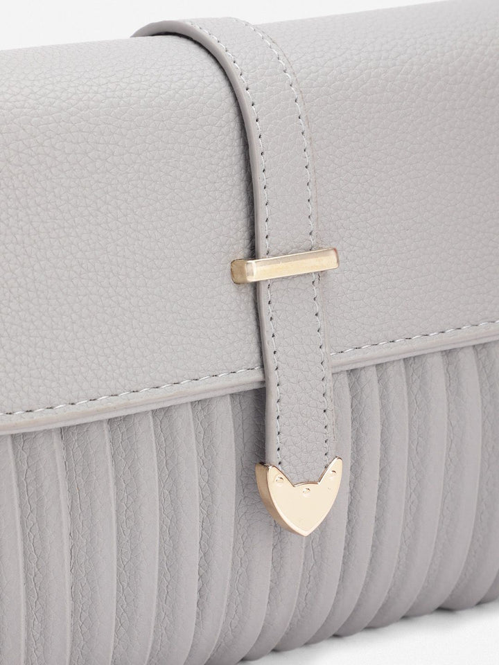 DressBerry Structured Pleated Sling Bag