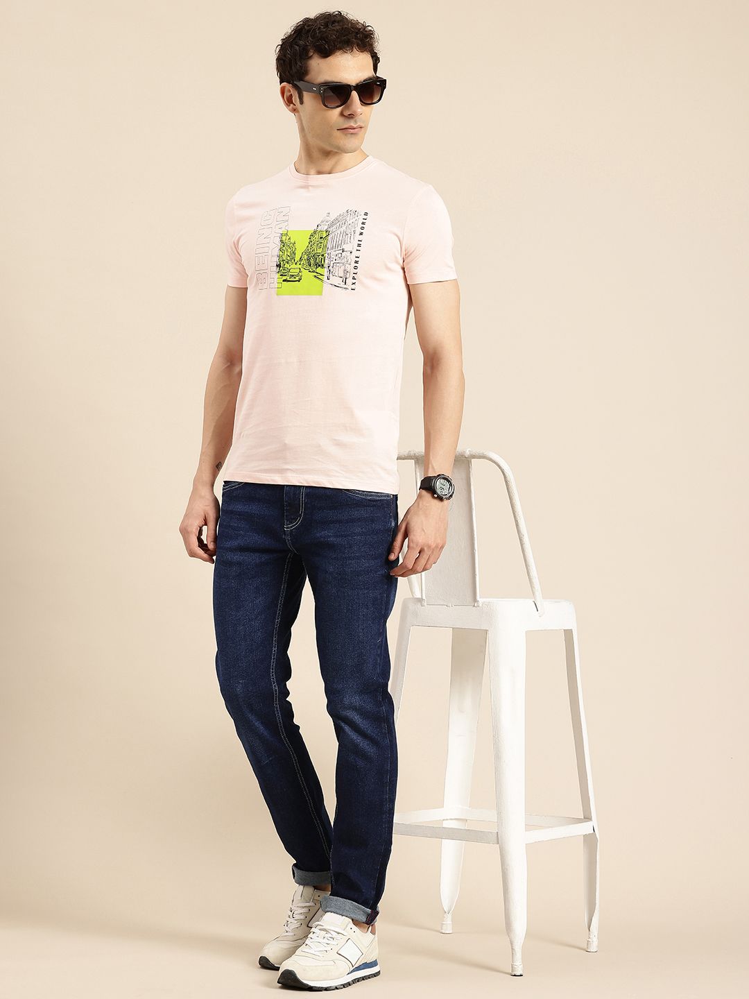 Being Human Men Slim Fit Light Fade Stretchable Jeans