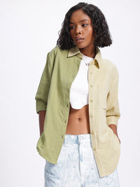 DressBerry Color Clash Pure Cotton Shirt
