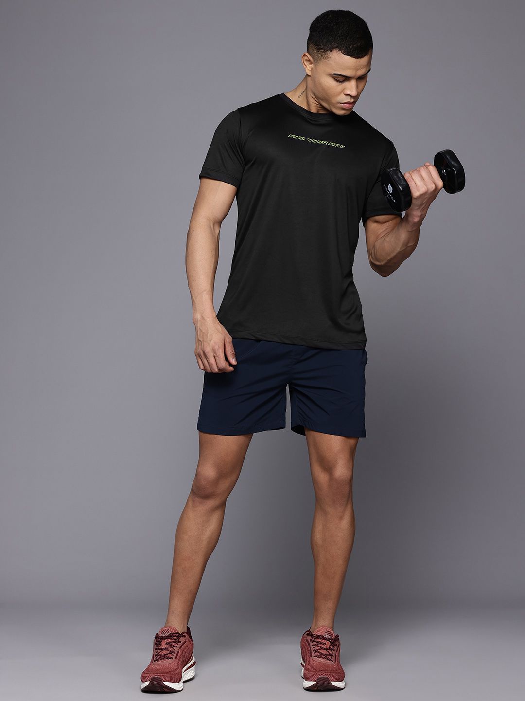 HRX by Hrithik Roshan Printed Rapid-Dry Training T-shirt