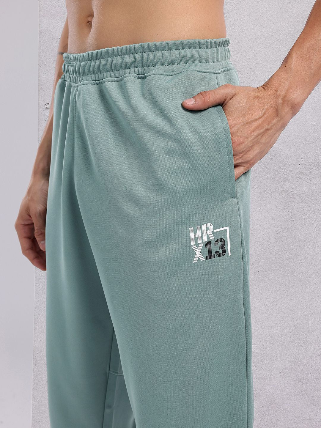 HRX by Hrithik Roshan Men Brand Logo Detail Mid-Rise Rapid-Dry Running Track Pants