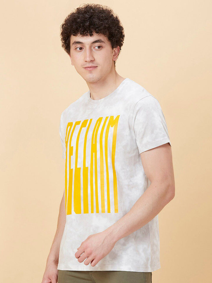 Being Human Typography Printed Cotton Round Neck T-shirt