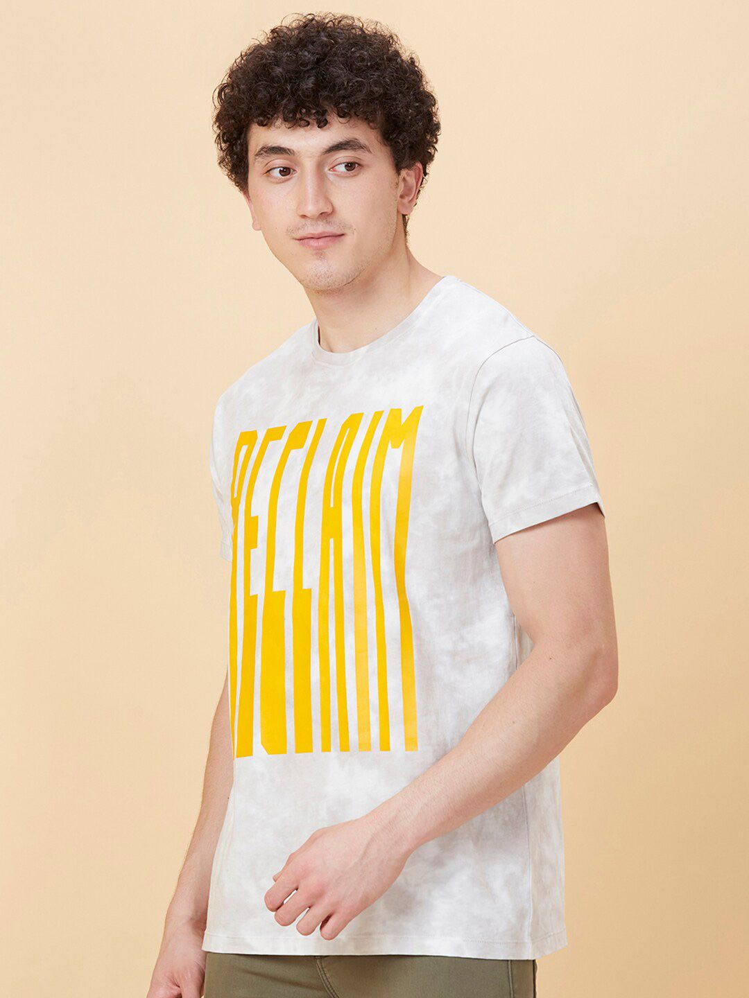 Being Human Typography Printed Cotton Round Neck T-shirt