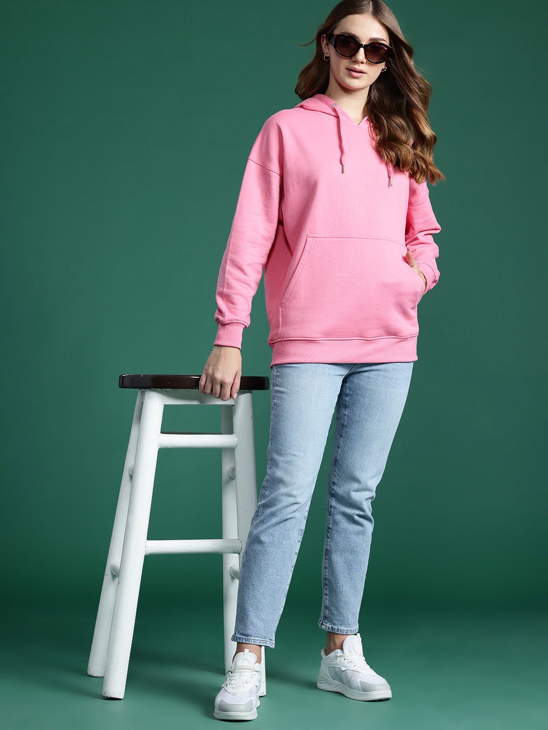 DressBerry Printed Hooded Sweatshirt