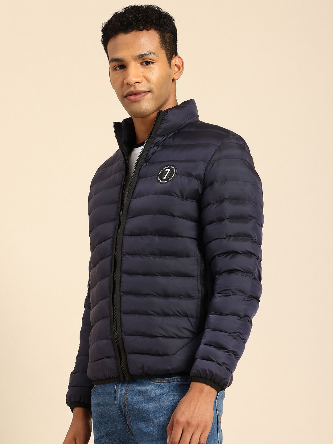 Being Human Puffer Jacket with Applique