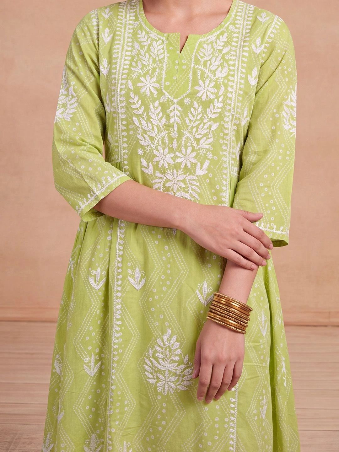 House of Chikankari Women Ethnic Motifs Embroidered Chikankari Kurta