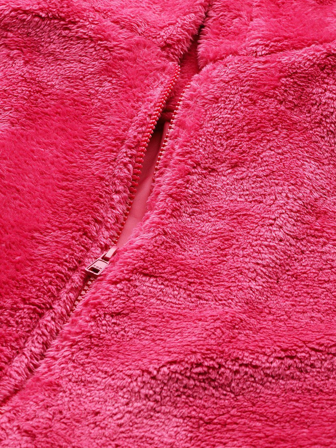 DressBerry Women Faux Fur Hooded Tailored Jacket