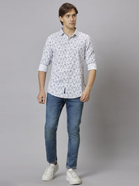 Being Human Abstract Printed Shirt Collar Slim Fit Pure Cotton Casual Shirt