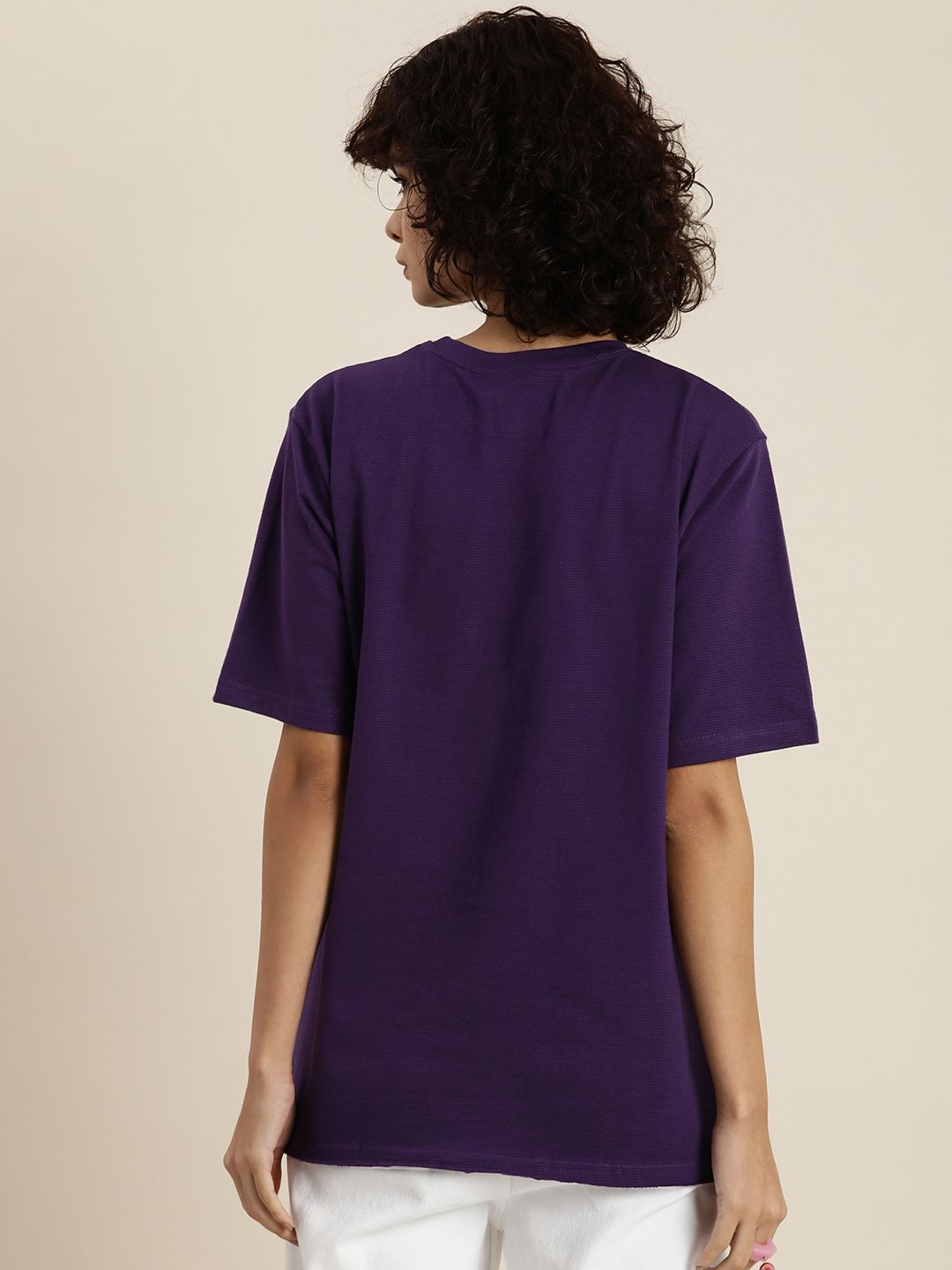 DILLINGER Womens Honeycomb Structure Oversized Tshirt