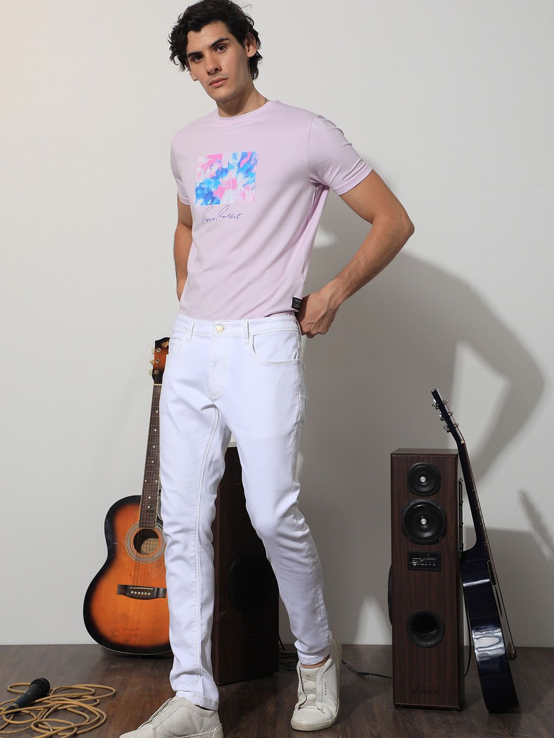 RARE RABBIT Men Meymac Slim Fit Cotton Jeans