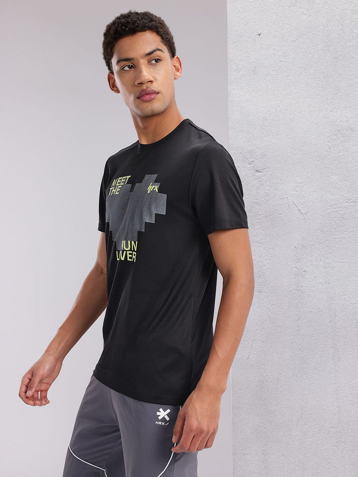 HRX by Hrithik Roshan Couple Collection Printed Rapid-Dry Running T-shirt