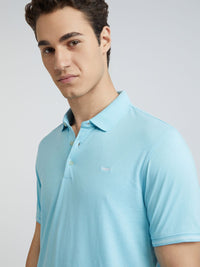 Park Avenue Men Solid Polo Collar Slim Fit T-shirt