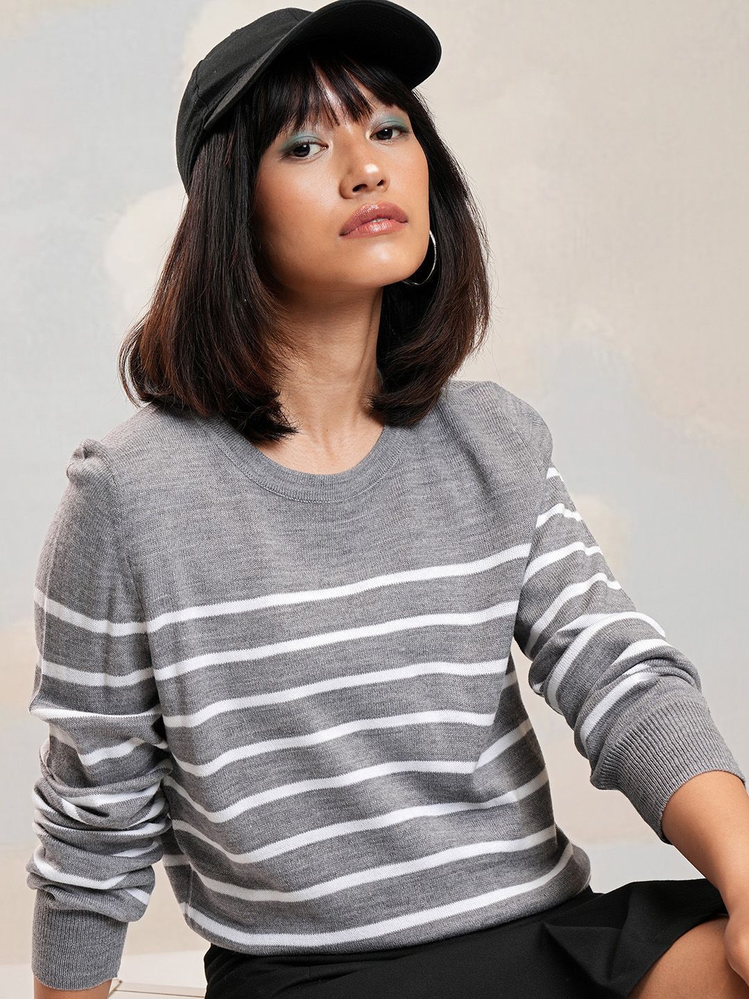 Tokyo Talkies Women Striped Pullover