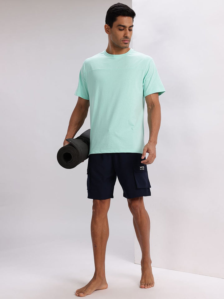 HRX by Hrithik Roshan Conversational Print Drop-Shoulder Sleeves Yoga T-shirt
