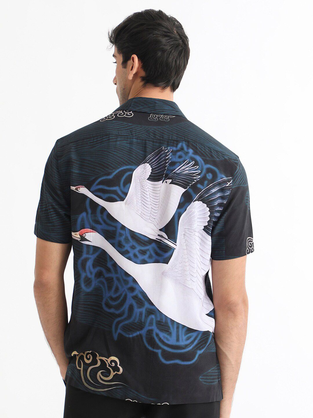 RARE RABBIT Men Tobal Slim Fit Graphic Printed Shirt