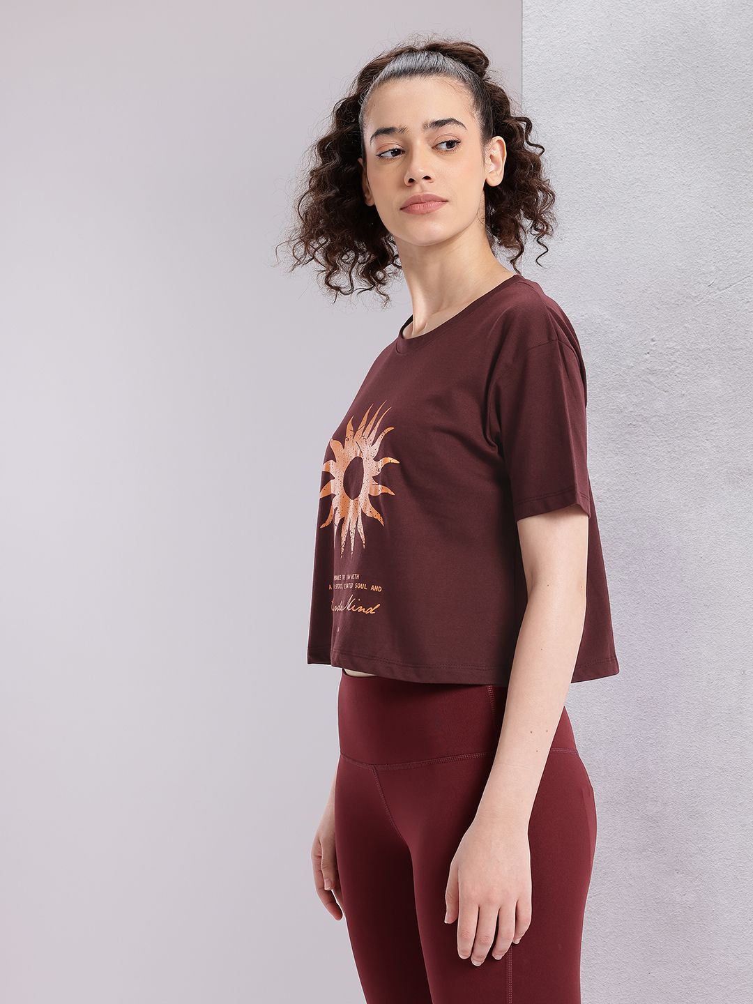 HRX by Hrithik Roshan Graphic Printed Yoga T-shirt