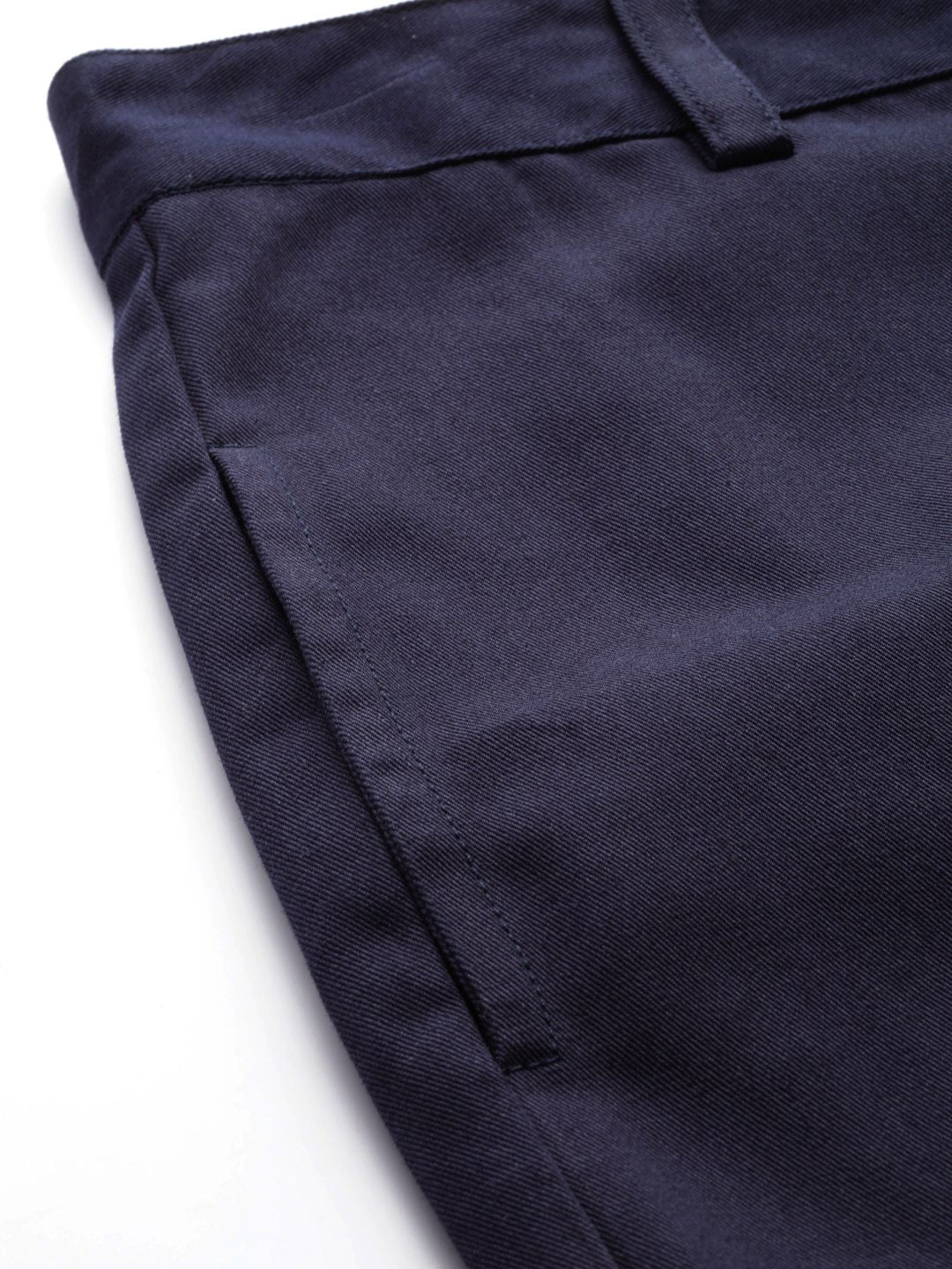 STREET 9 Women Navy Blue Regular Fit Solid Cargos