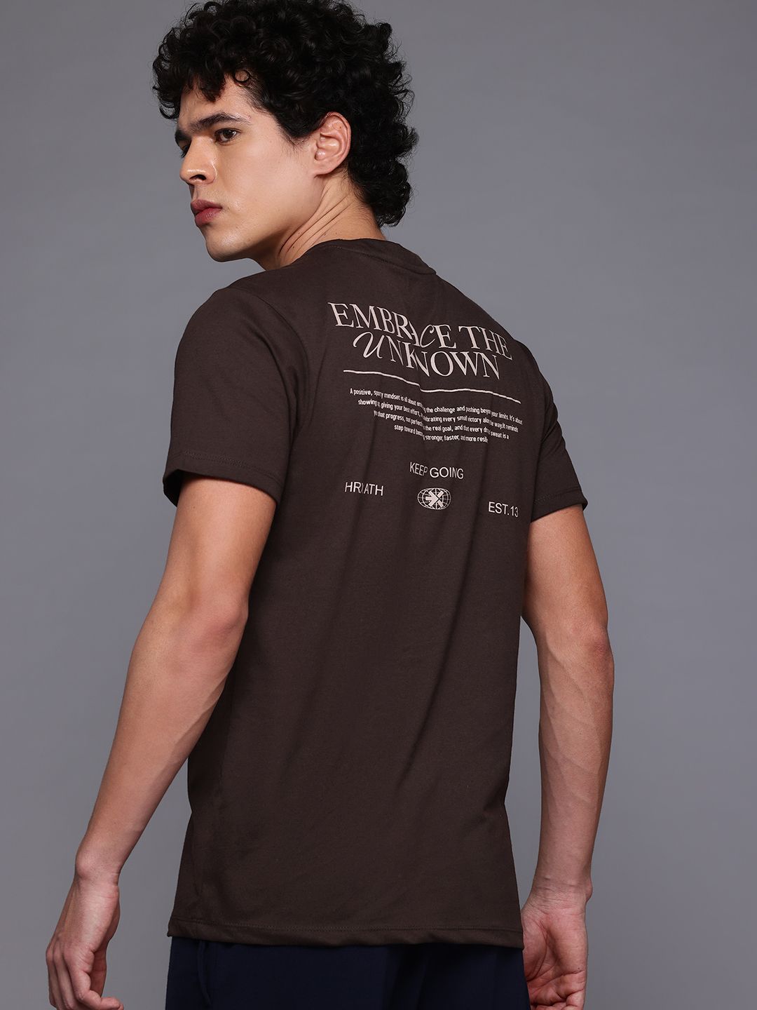 HRX by Hrithik Roshan Men Typography Printed T-shirt